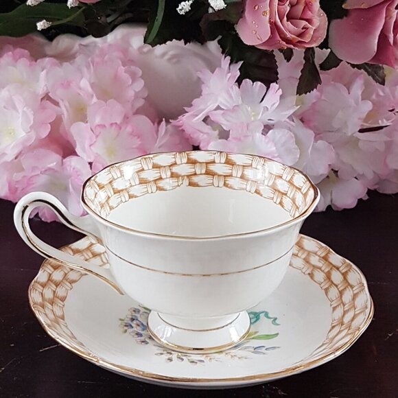 Royal Albert Basket of Flowers Tea Cup Bone China England - Picture 8 of 11
